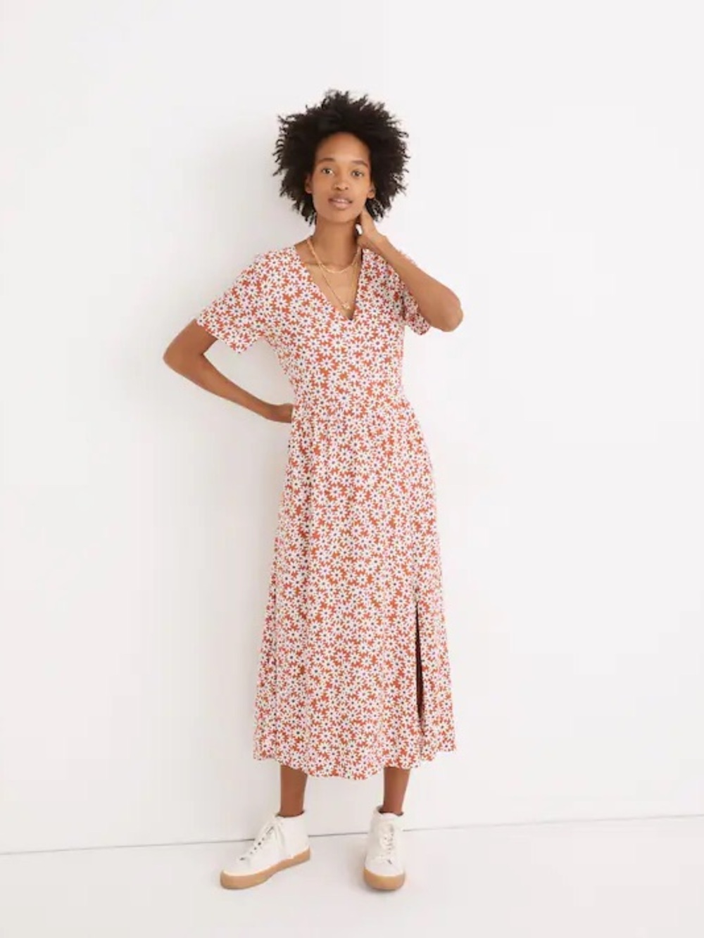 Madewell Clara Midi Floral Dress - Size M